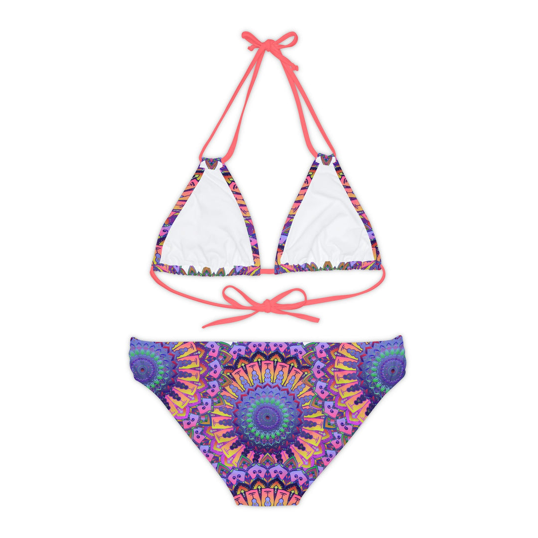 Mandala Bikini Set - Psychedelic Beachwear All Over Prints - Blululi