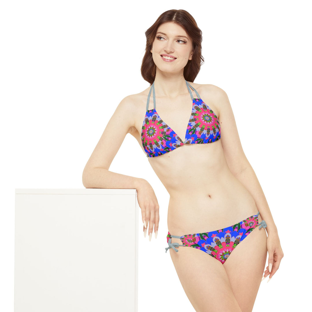 Mandala Bikini Set - Psychedelic Beachwear All Over Prints - Blululi