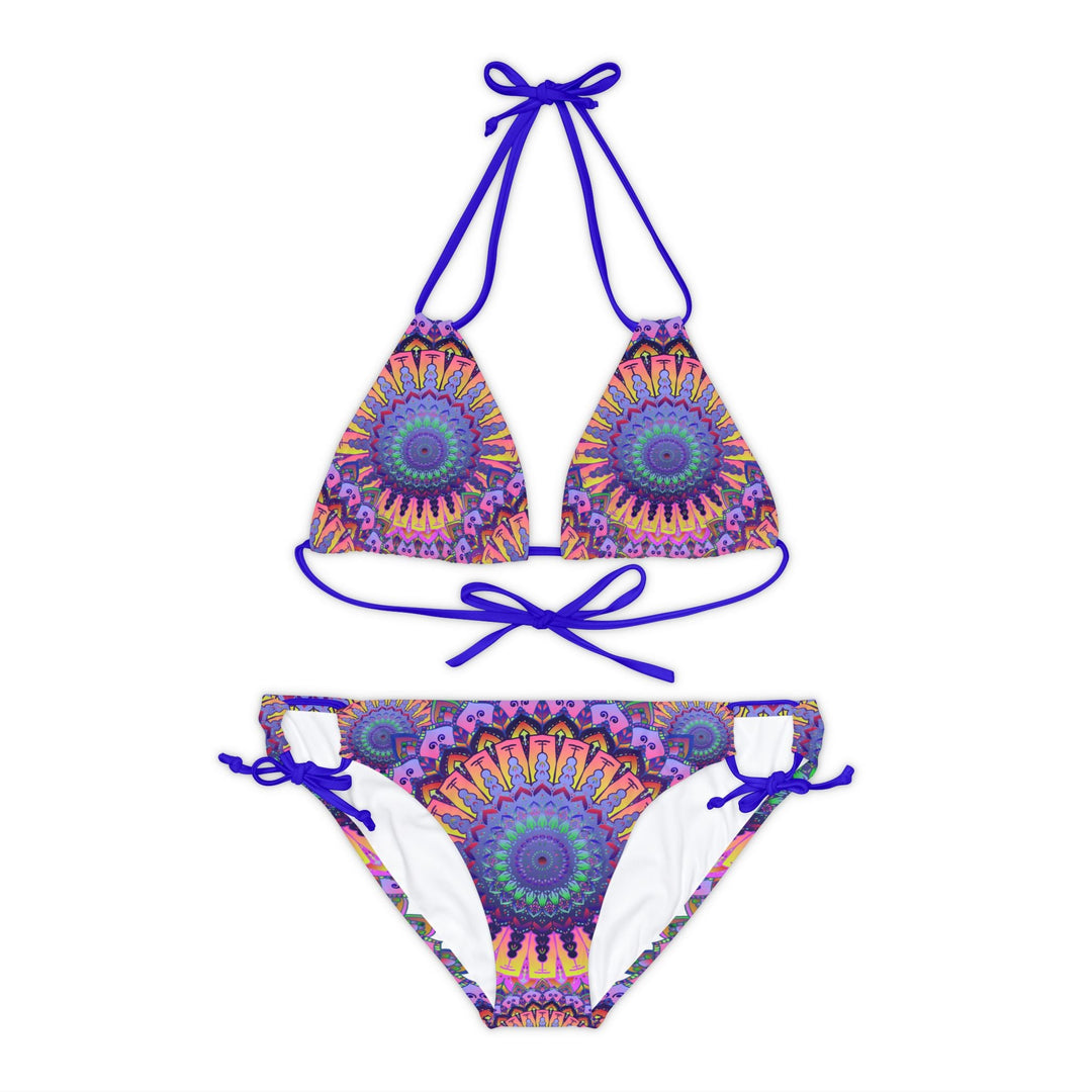 Mandala Bikini Set - Psychedelic Beachwear All Over Prints - Blululi