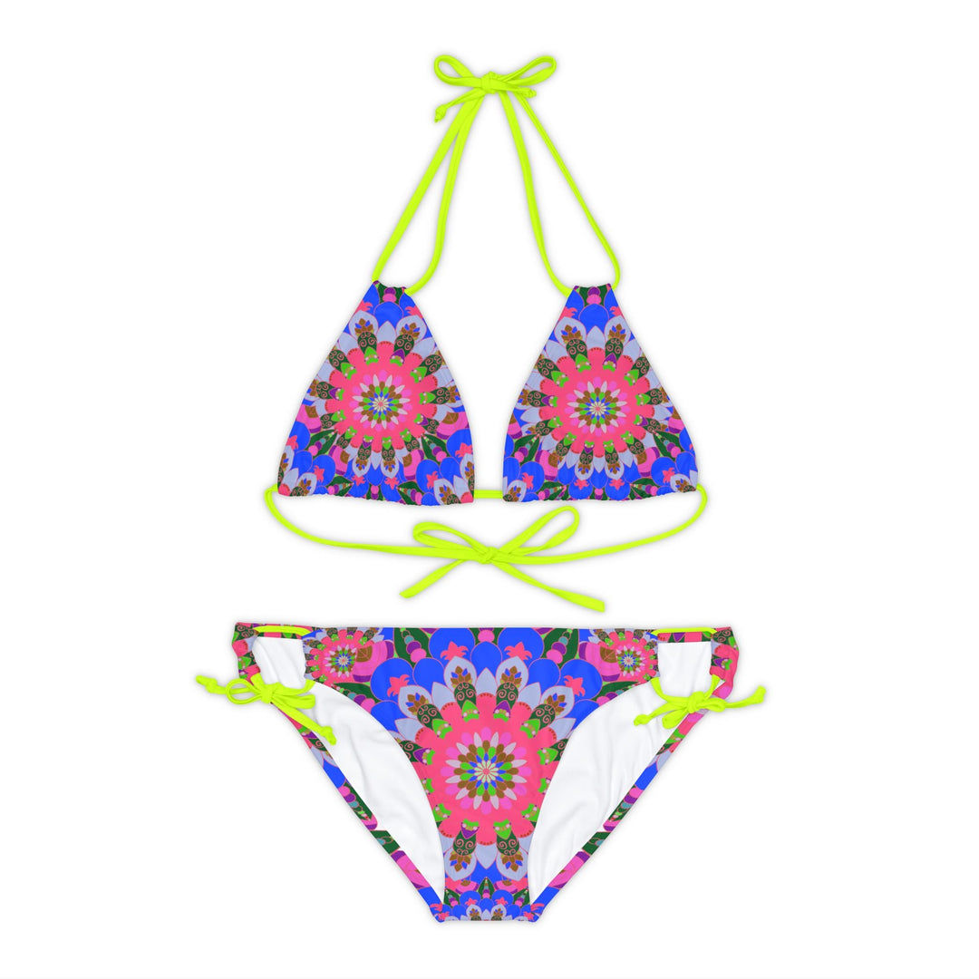 Mandala Bikini Set - Psychedelic Beachwear All Over Prints - Blululi