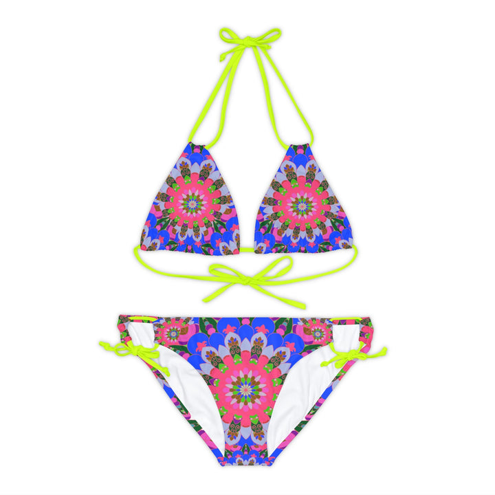 Mandala Bikini Set - Psychedelic Beachwear All Over Prints - Blululi