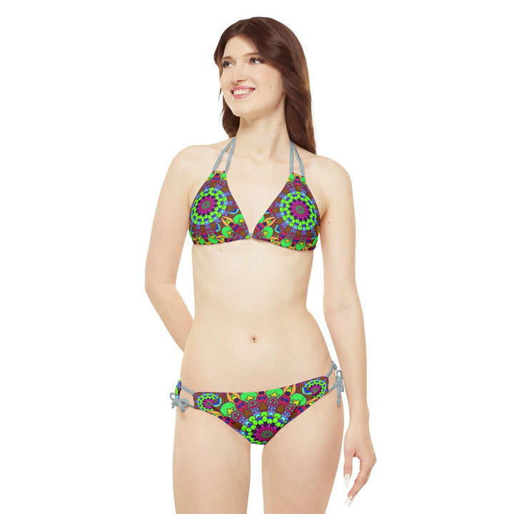 Mandala Bikini Set - Vibrant Floral Art All Over Prints - Blululi