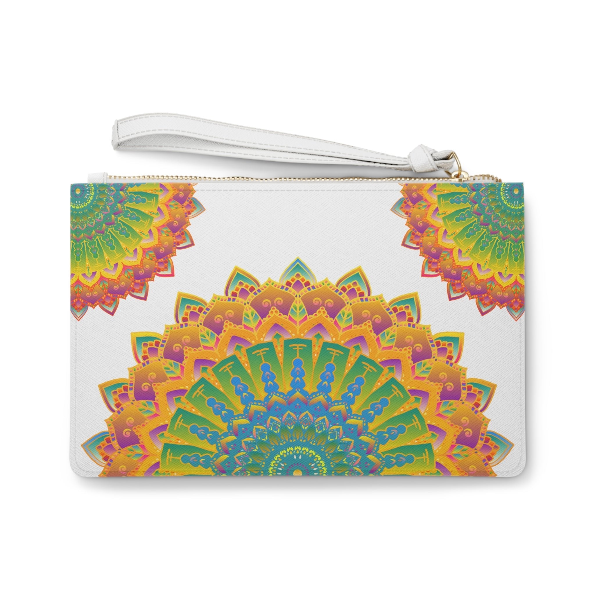 Mandala Clutch Bag: Boho Chic Hand Drawn Art Bags - Blululi