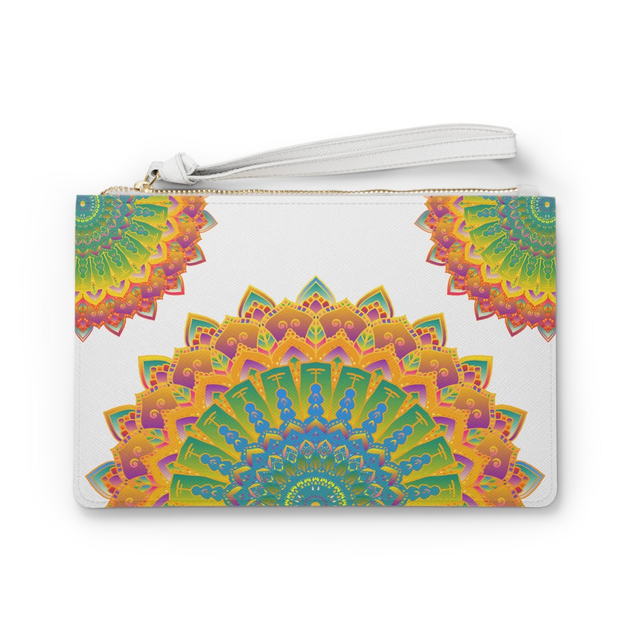 Mandala Clutch Bag: Boho Chic Hand Drawn Art Bags - Blululi