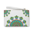 Mandala Clutch Bag: Boho Chic Hand Drawn Bags - Blululi