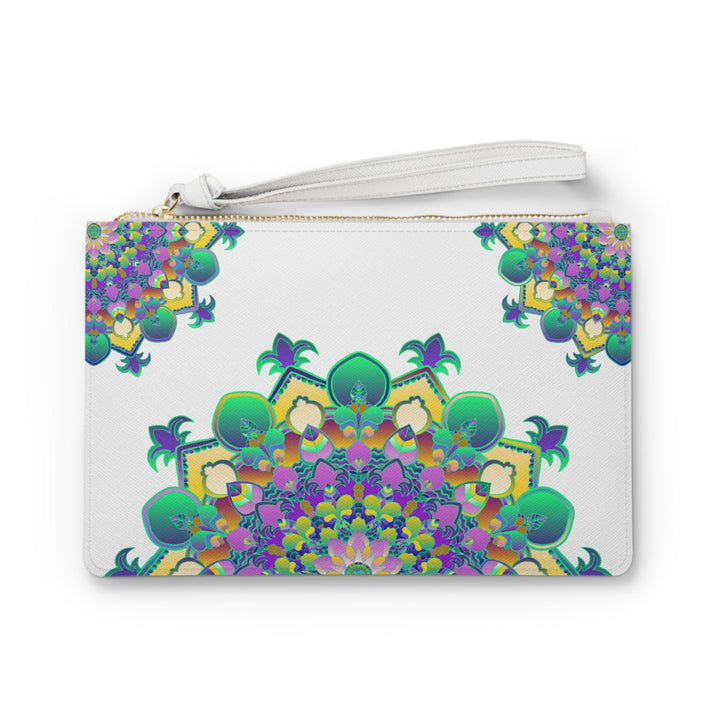 Mandala Clutch Bag: Boho Chic Hand Drawn Bags - Blululi