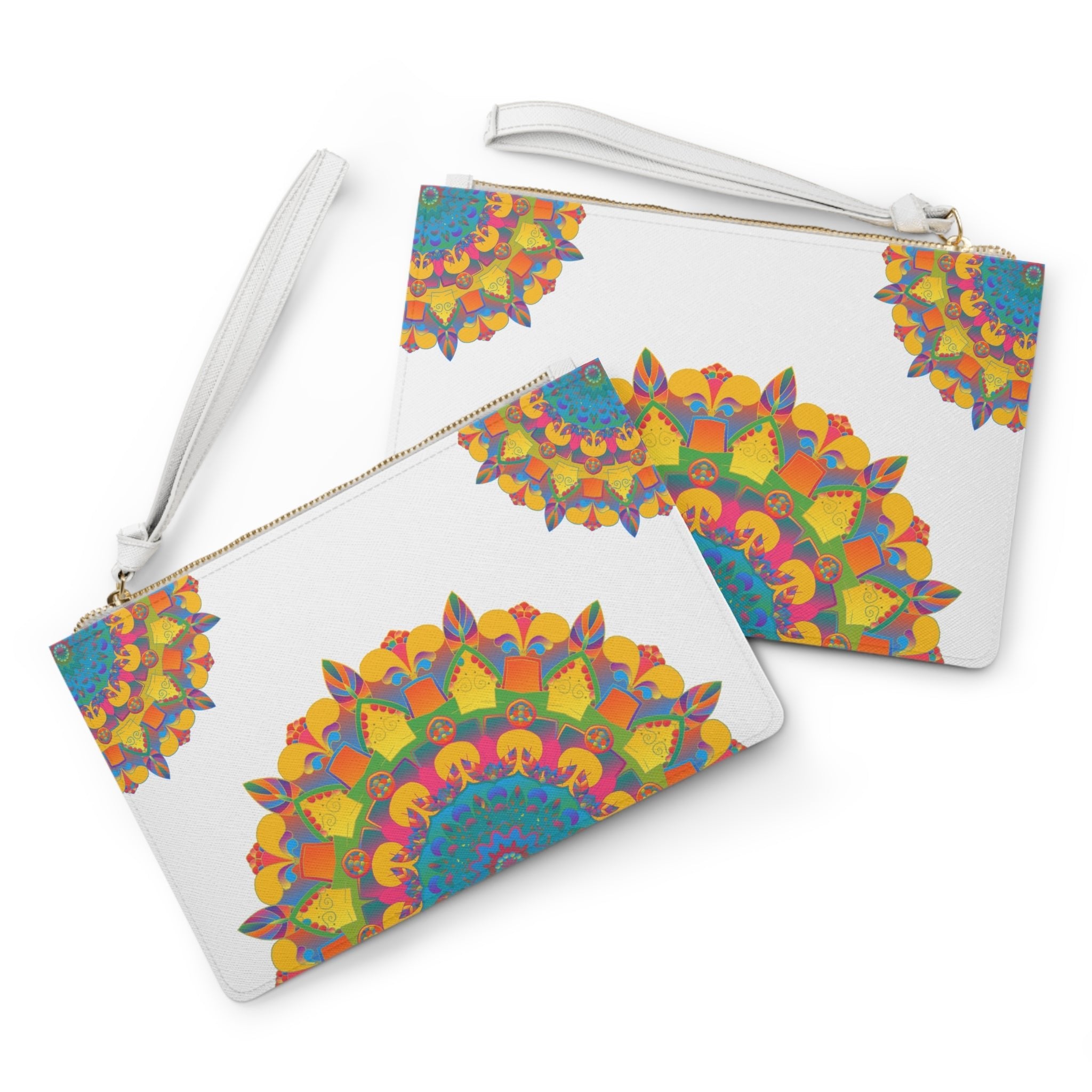 Mandala Clutch Bag: Boho Chic Hand Drawn Bags - Blululi