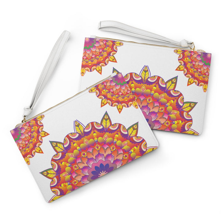 Mandala Clutch Bag: Boho Chic Hand Drawn Bags - Blululi