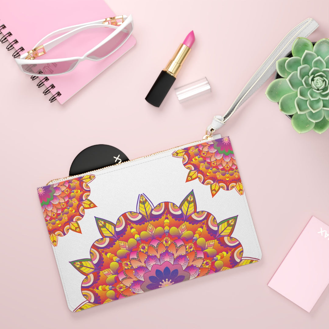 Mandala Clutch Bag: Boho Chic Hand Drawn Bags - Blululi