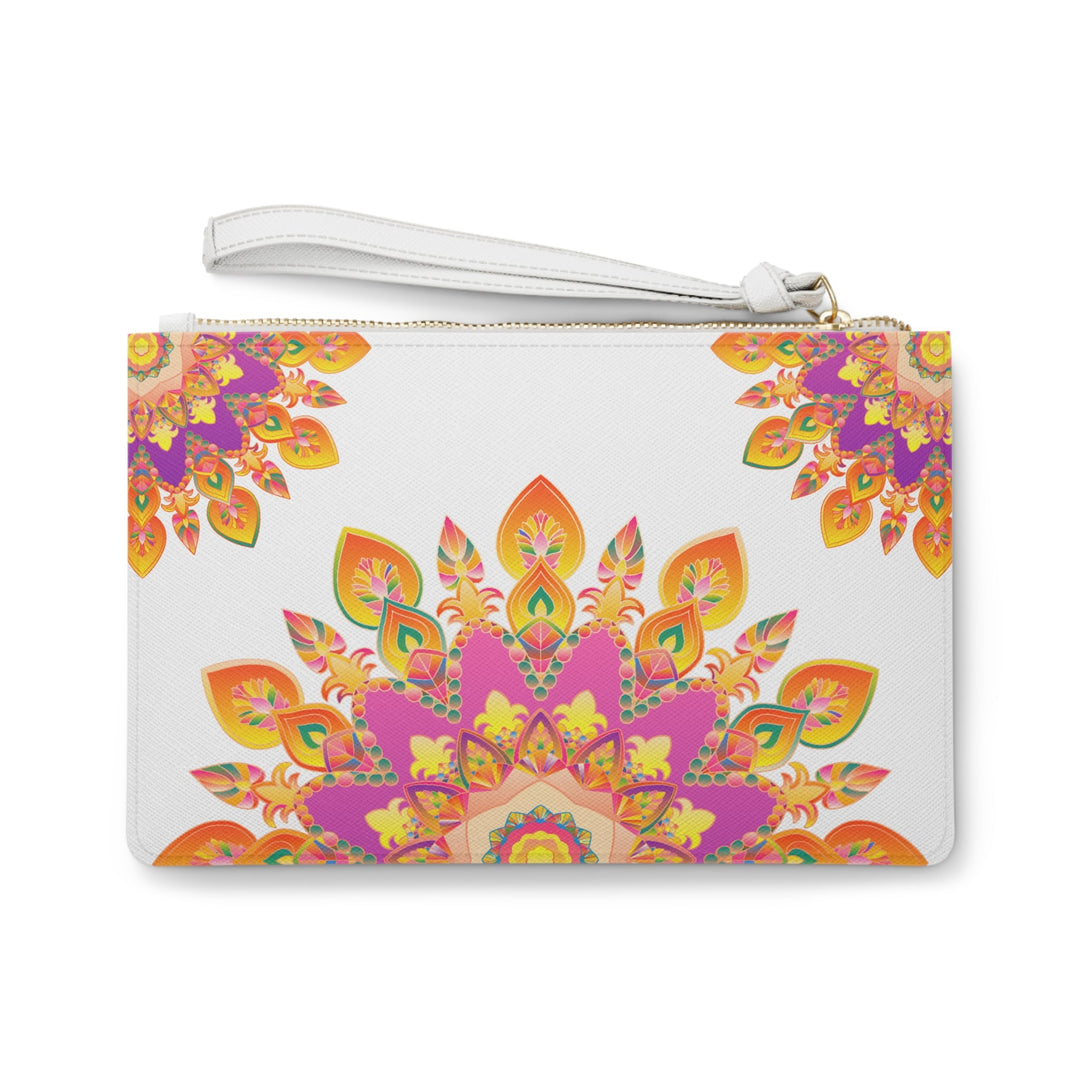 Mandala Clutch Bag: Boho Chic Hand Drawn Bags - Blululi