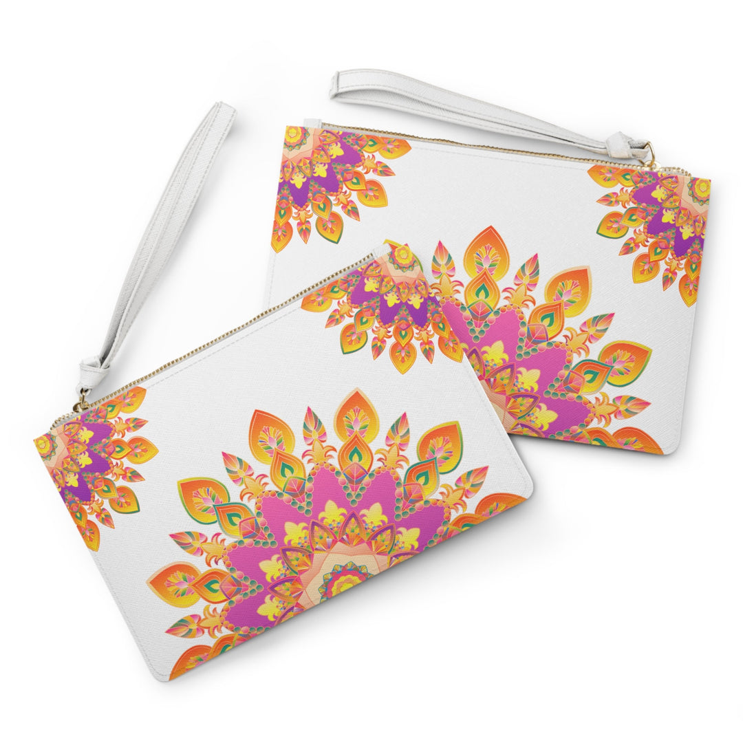 Mandala Clutch Bag: Boho Chic Hand Drawn Bags - Blululi