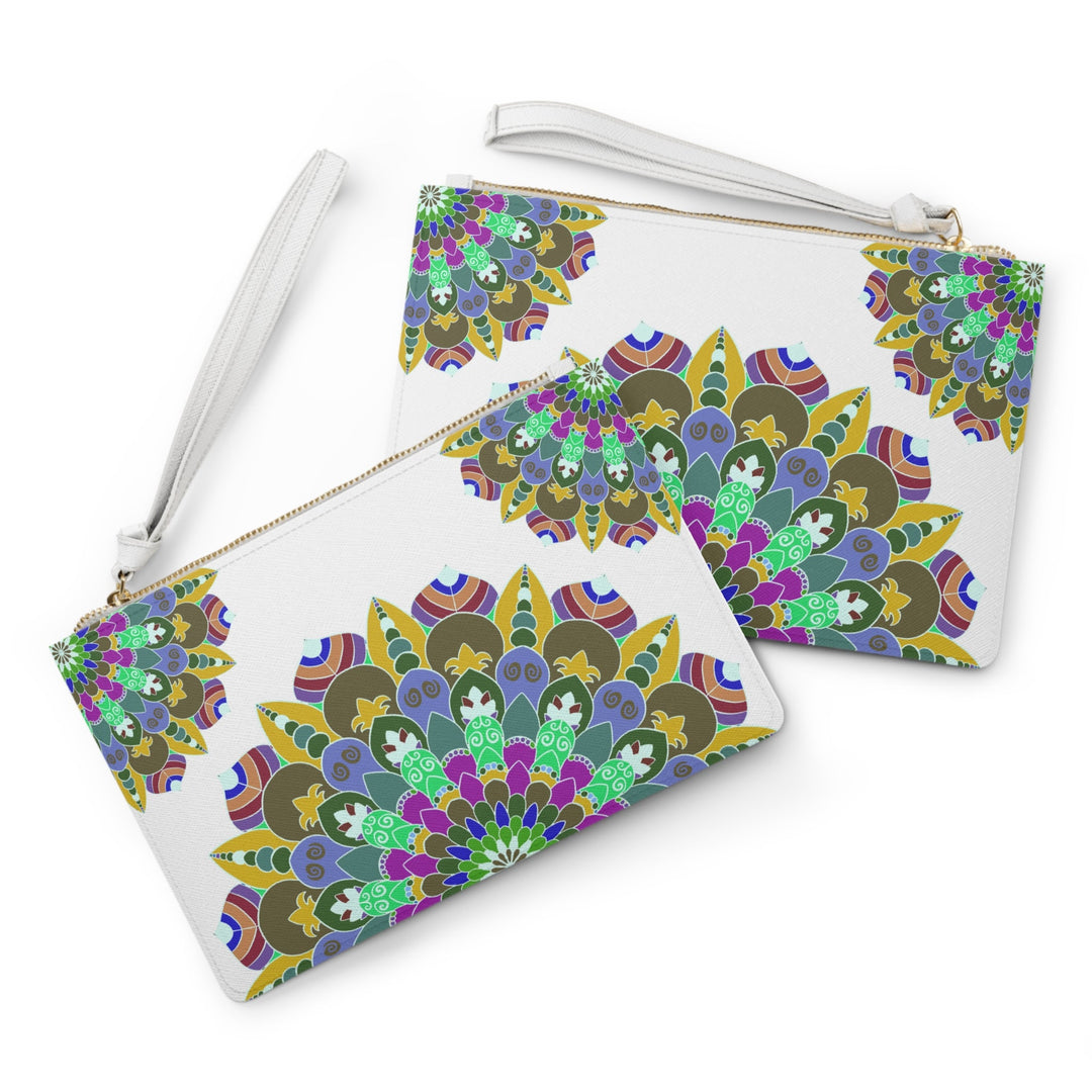 Mandala Clutch Bag: Hand - Drawn Art Bags - Blululi