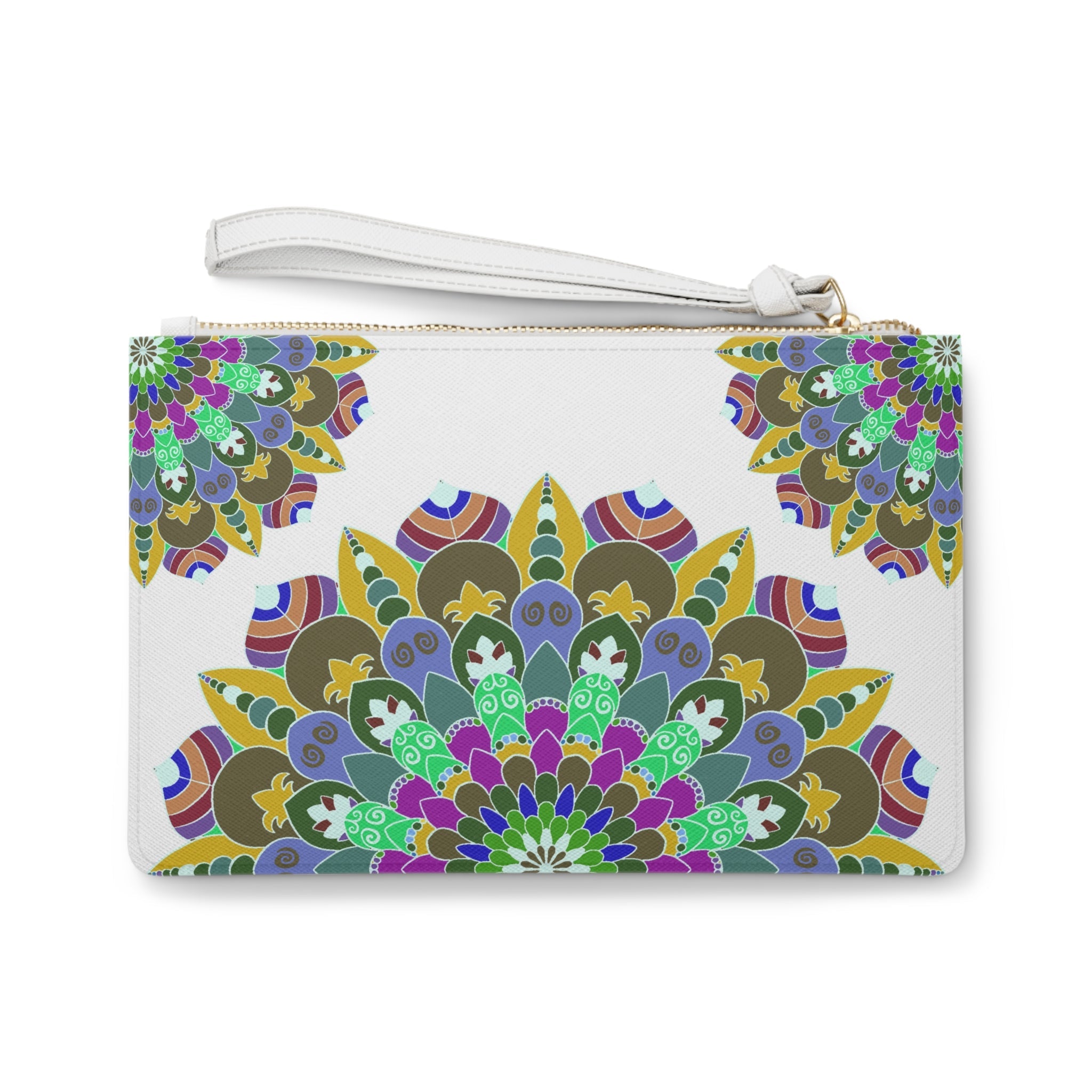 Mandala Clutch Bag: Hand - Drawn Art Bags - Blululi