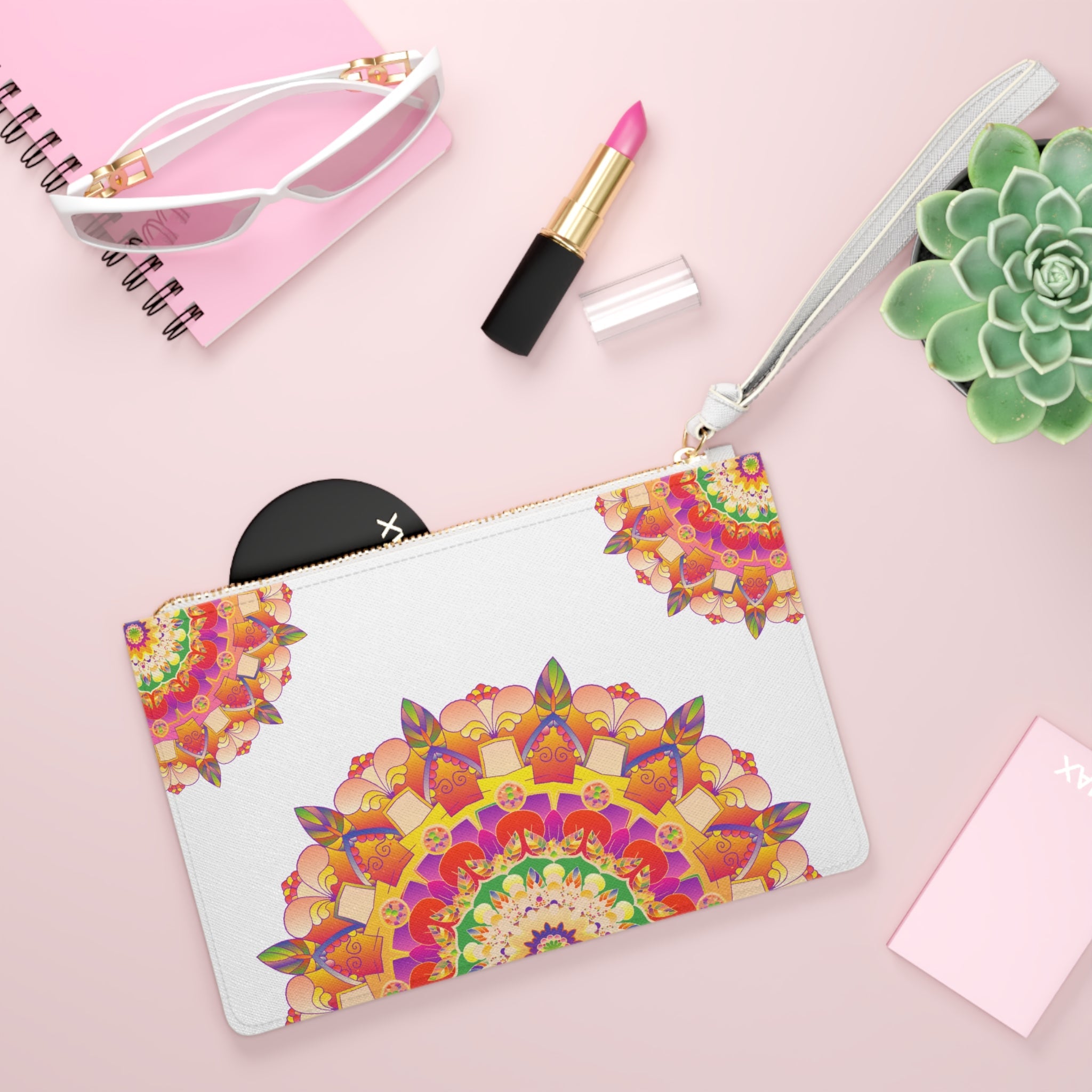 Mandala Clutch Bag: Hand Drawn Art Bags - Blululi