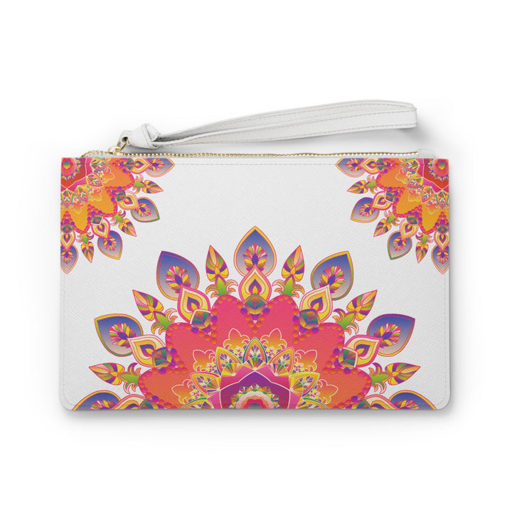 Mandala Clutch Bag: Hand - Drawn Art Bags - Blululi