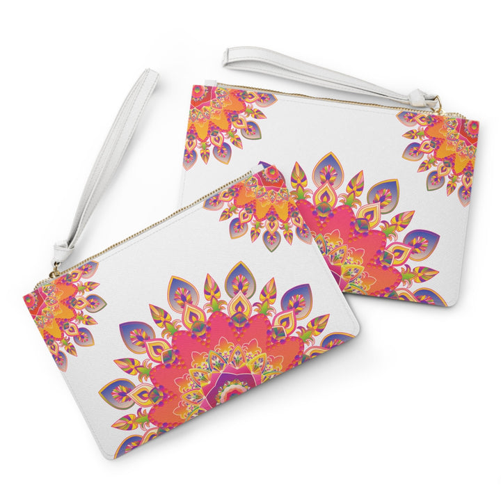 Mandala Clutch Bag: Hand - Drawn Art Bags - Blululi