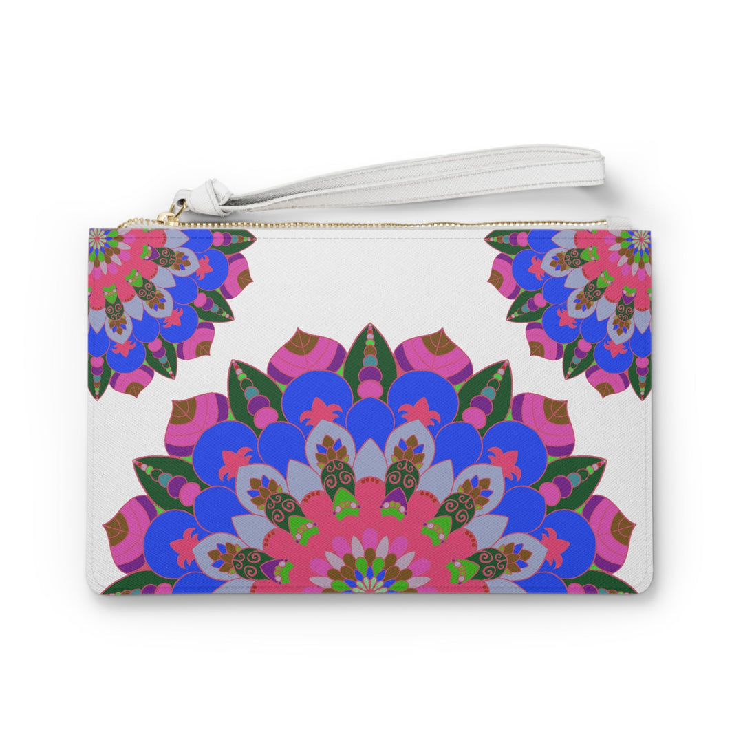 Mandala Clutch Bag: Hand Drawn Floral Art Bags - Blululi