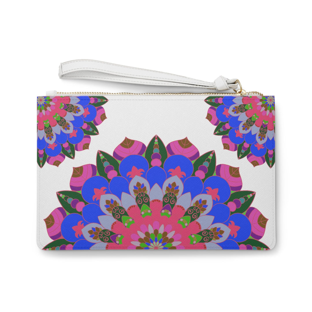 Mandala Clutch Bag: Hand Drawn Floral Art Bags - Blululi