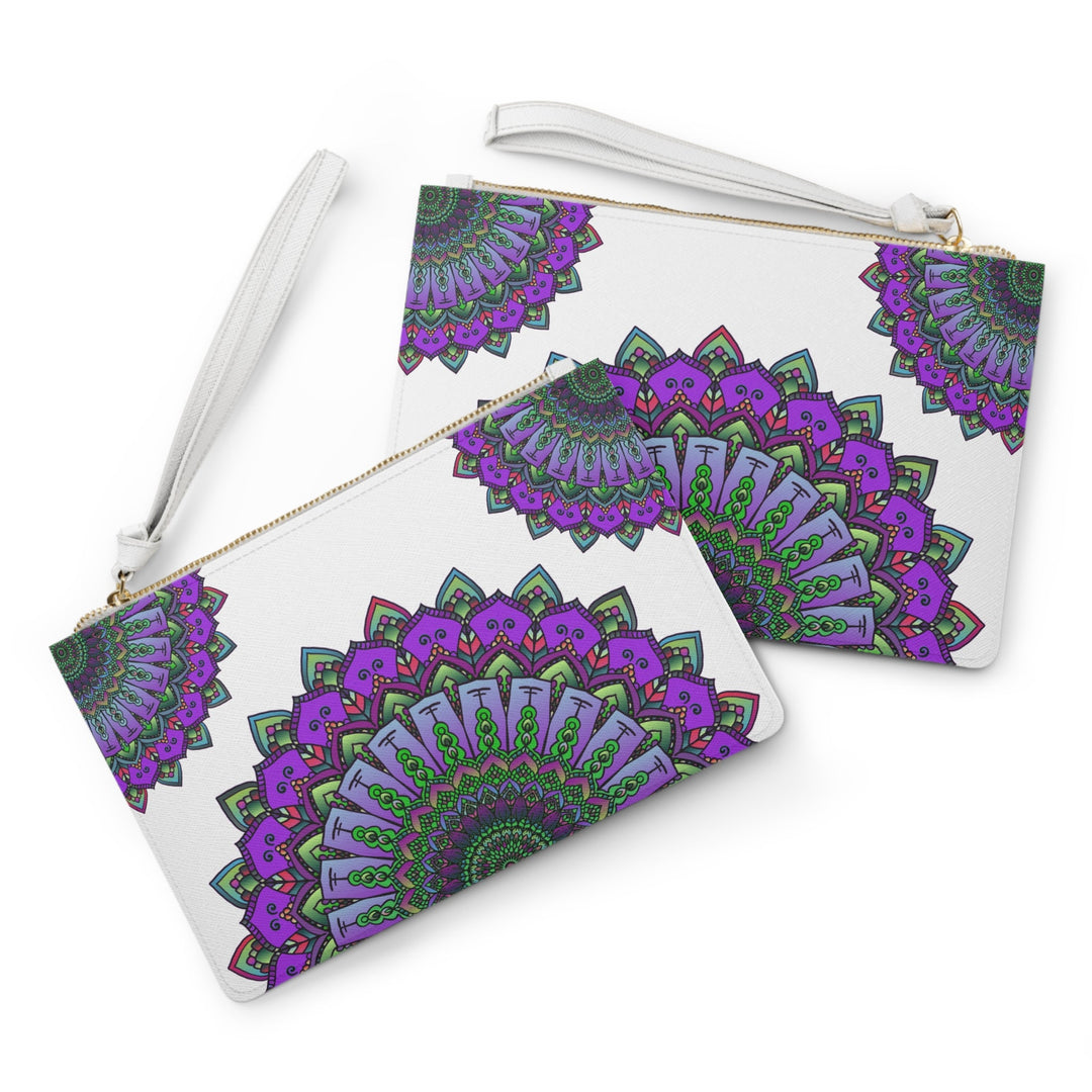 Mandala Clutch Bag: Purple, Green, Pink Bags - Blululi