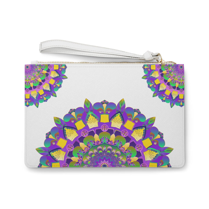 Mandala Clutch Bag - Purple, Yellow, Green Bags - Blululi