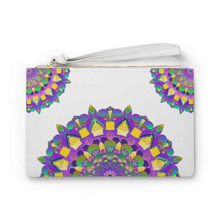 Mandala Clutch Bag - Purple, Yellow, Green Bags - Blululi