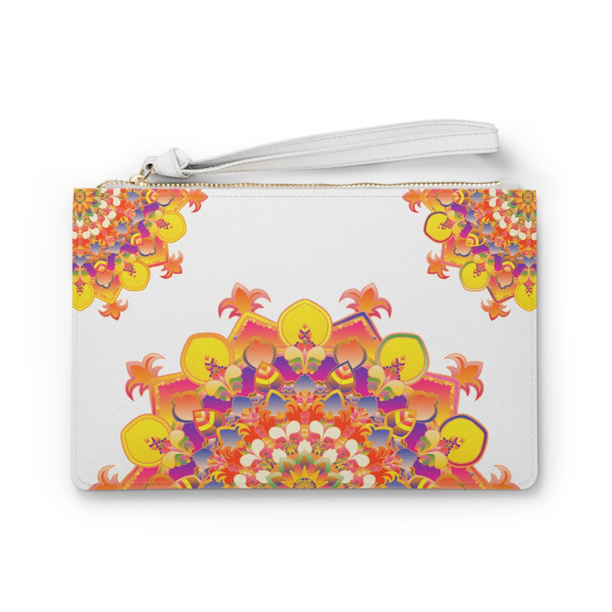 Mandala Clutch Bag: Vibrant Floral Art Bags - Blululi