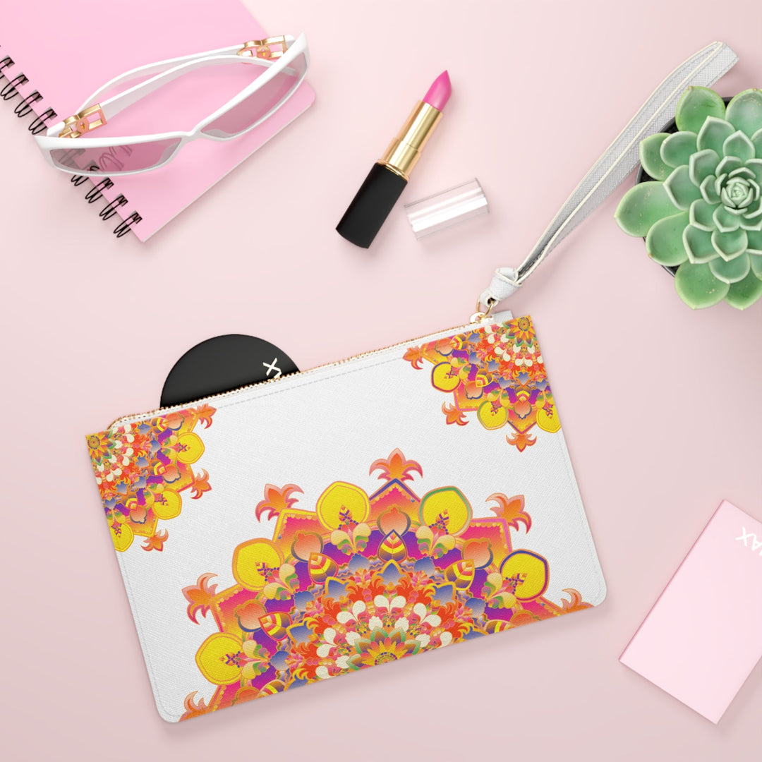 Mandala Clutch Bag: Vibrant Floral Art Bags - Blululi