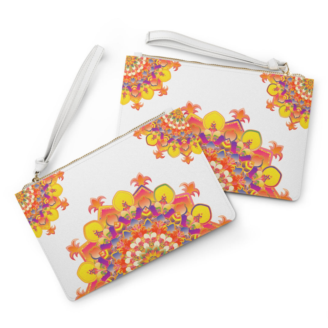 Mandala Clutch Bag: Vibrant Floral Art Bags - Blululi