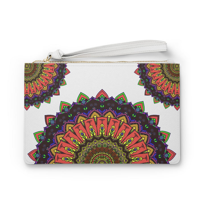 Mandala Clutch Bag: Vibrant Hand - Drawn Art Bags - Blululi