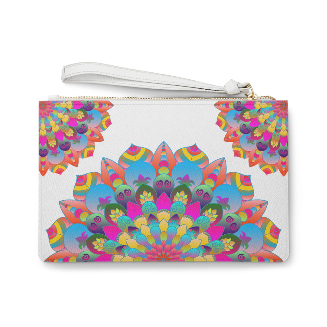 Mandala Clutch Bag: Vibrant Hand - Drawn Art Bags - Blululi