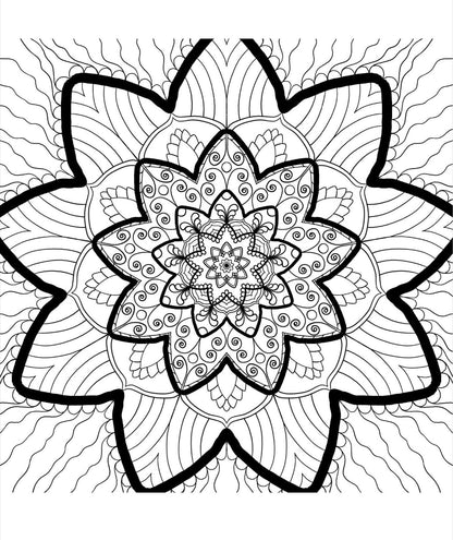 Mandala Coloring Pages 16 Hand Drawn Designs - Adult Coloring - 16 Pages digital download - Blululi