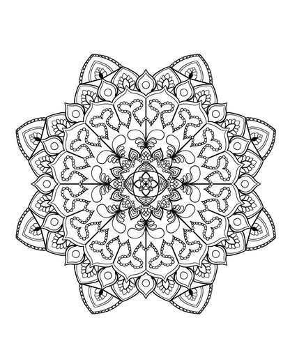 Mandala Coloring Pages 16 Hand Drawn Designs - Adult Coloring - 16 Pages digital download - Blululi