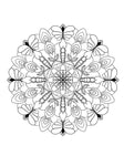 Mandala Coloring Pages 16 Hand Drawn Designs - Adult Coloring - 16 Pages digital download - Blululi