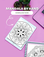 Mandala Coloring Pages 16 Hand Drawn Designs - Zentangle, Adult Coloring Pages, Antistress, Art Therapy" - 8.5x11 inches digital download - Blululi