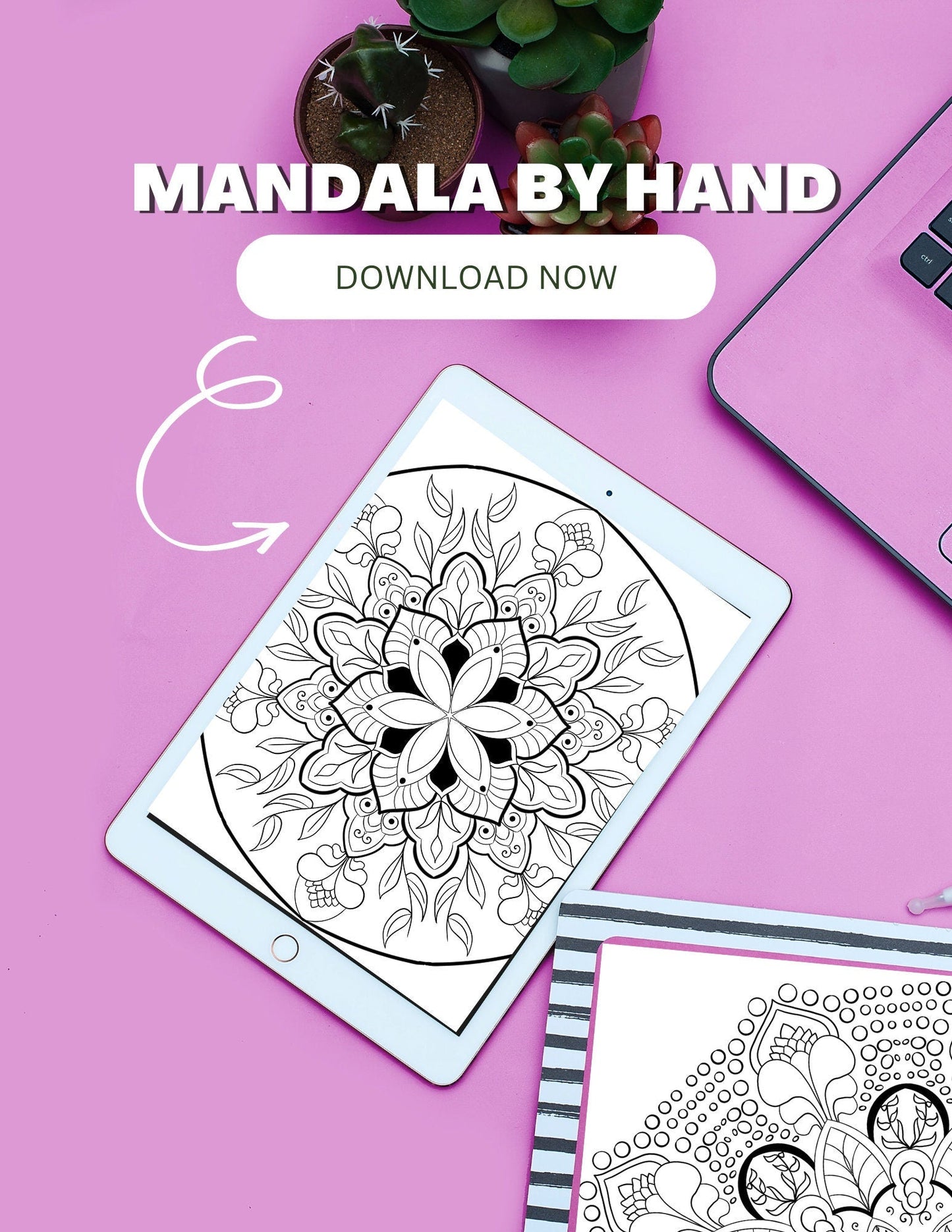 Mandala Coloring Pages 16 Hand Drawn Designs - Zentangle, Adult Coloring Pages, Antistress, Art Therapy" - 8.5x11 inches digital download - Blululi