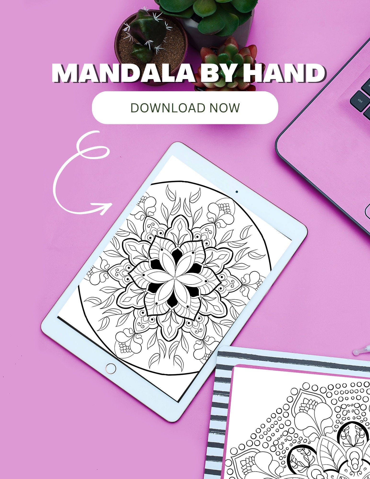 Mandala Coloring Pages 16 Hand Drawn Designs - Zentangle, Adult Coloring Pages, Antistress, Art Therapy" - 8.5x11 inches digital download - Blululi