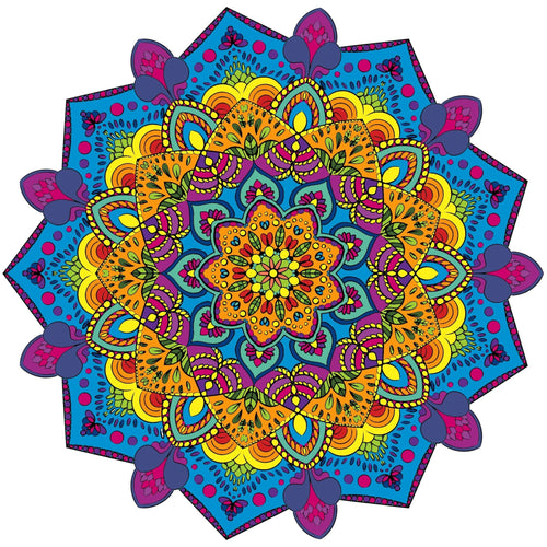 Mandala Coloring Pages 16 Hand Drawn Designs - Zentangle, Adult Coloring Pages, Antistress, Art Therapy" - 8.5x11 inches digital download - Blululi
