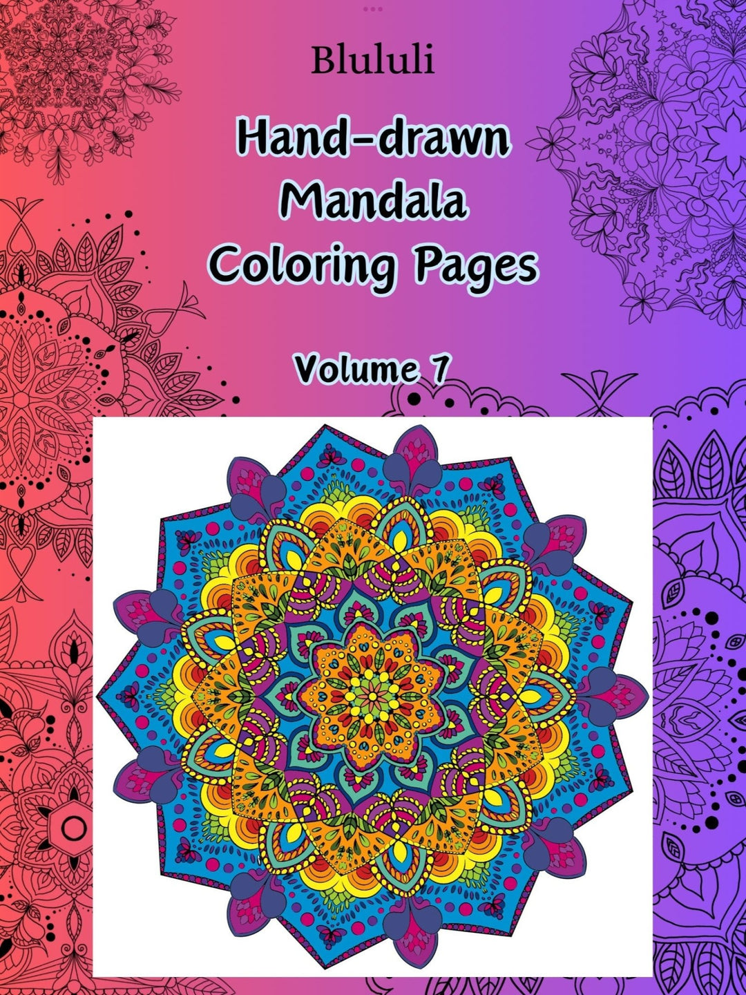 Mandala Coloring Pages 16 Hand Drawn Designs - Zentangle, Adult Coloring Pages, Antistress, Art Therapy" - 8.5x11 inches digital download - Blululi