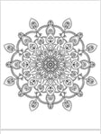 Mandala Coloring Pages - 16 Unique Hand - Drawn Designs digital download - Blululi