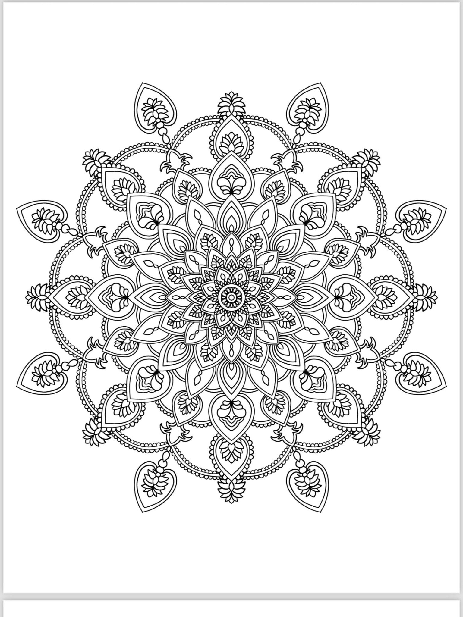 Mandala Coloring Pages - 16 Unique Hand - Drawn Designs digital download - Blululi