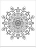 Mandala Coloring Pages - 16 Unique Hand - Drawn Designs digital download - Blululi