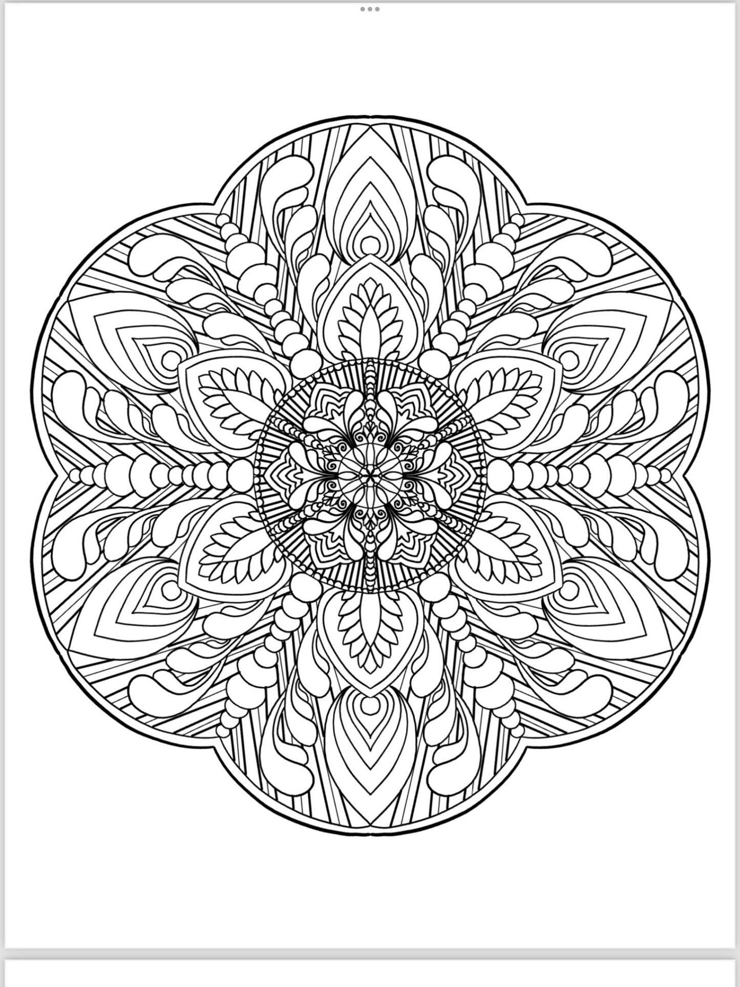 Mandala Coloring Pages - 16 Unique Hand - Drawn Designs digital download - Blululi