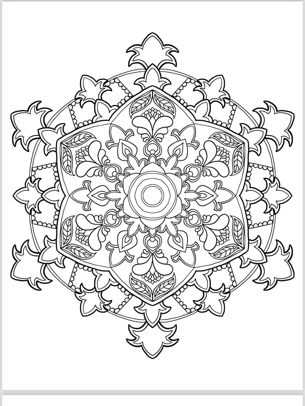 Mandala Coloring Pages - 16 Unique Hand - Drawn Designs digital download - Blululi