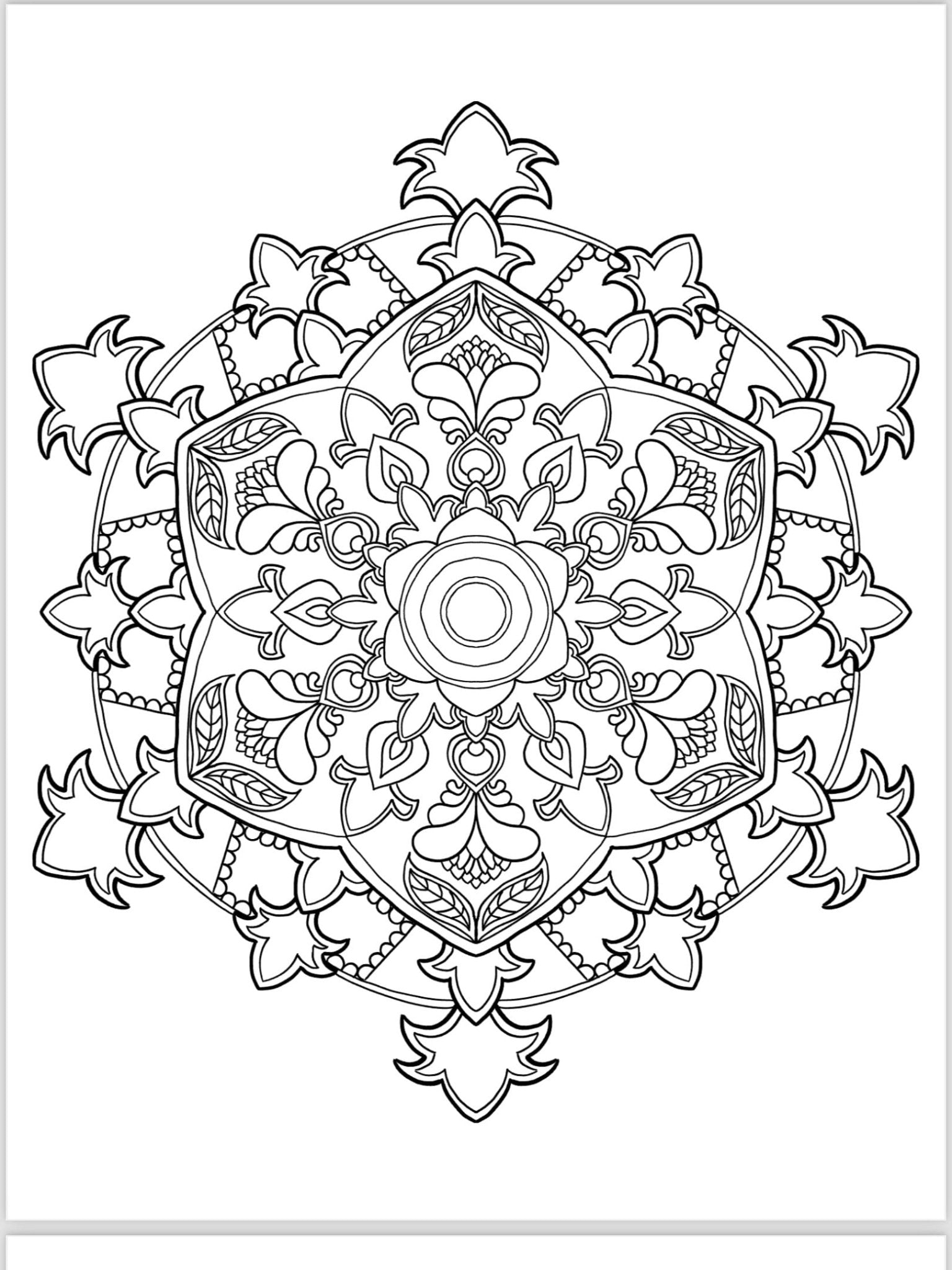 Mandala Coloring Pages - 16 Unique Hand - Drawn Designs digital download - Blululi