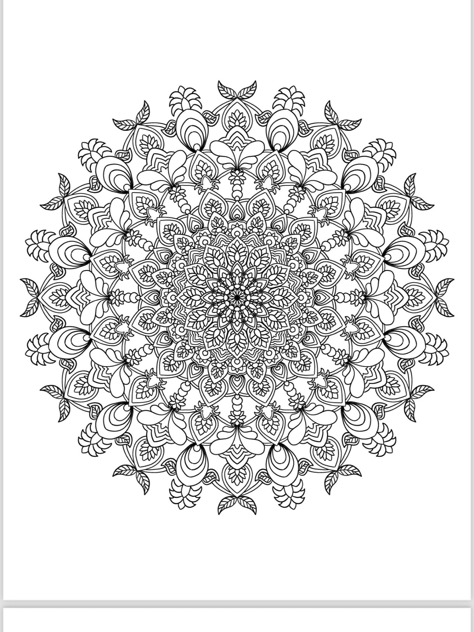 Mandala Coloring Pages - 16 Unique Hand - Drawn Designs digital download - Blululi