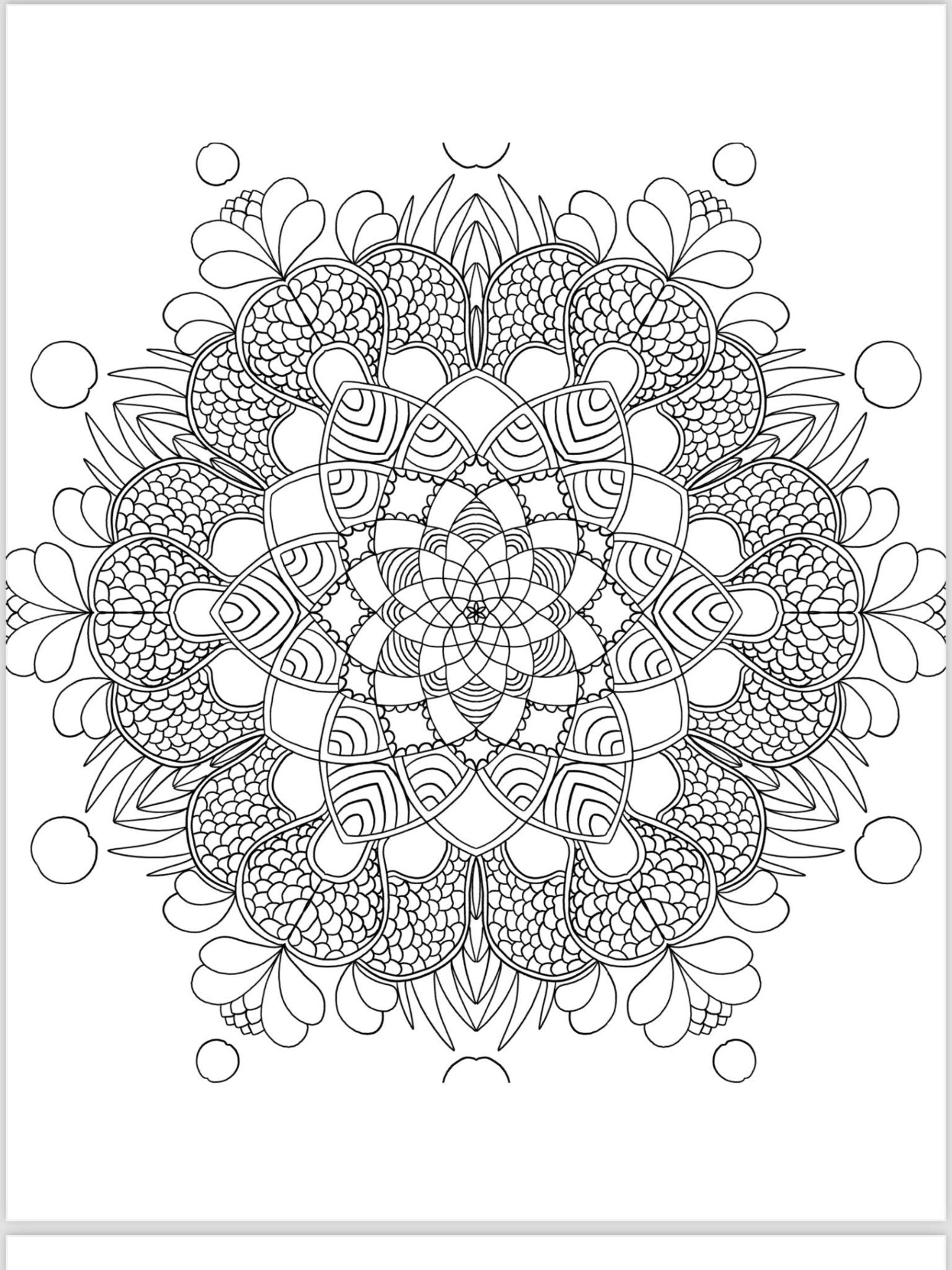 Mandala Coloring Pages - 16 Unique Hand - Drawn Designs digital download - Blululi