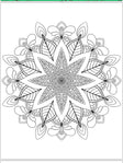 Mandala Coloring Pages - 16 Unique Hand - Drawn Designs digital download - Blululi