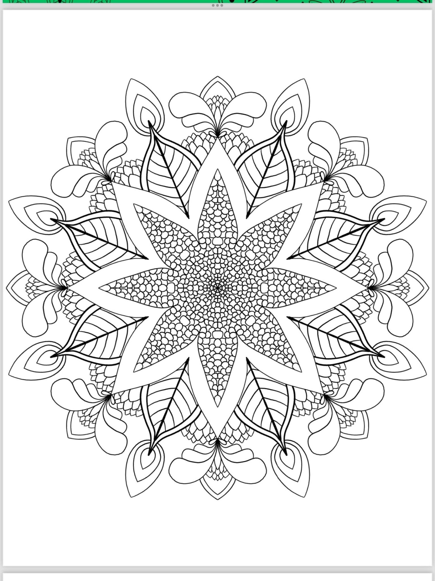 Mandala Coloring Pages - 16 Unique Hand - Drawn Designs digital download - Blululi