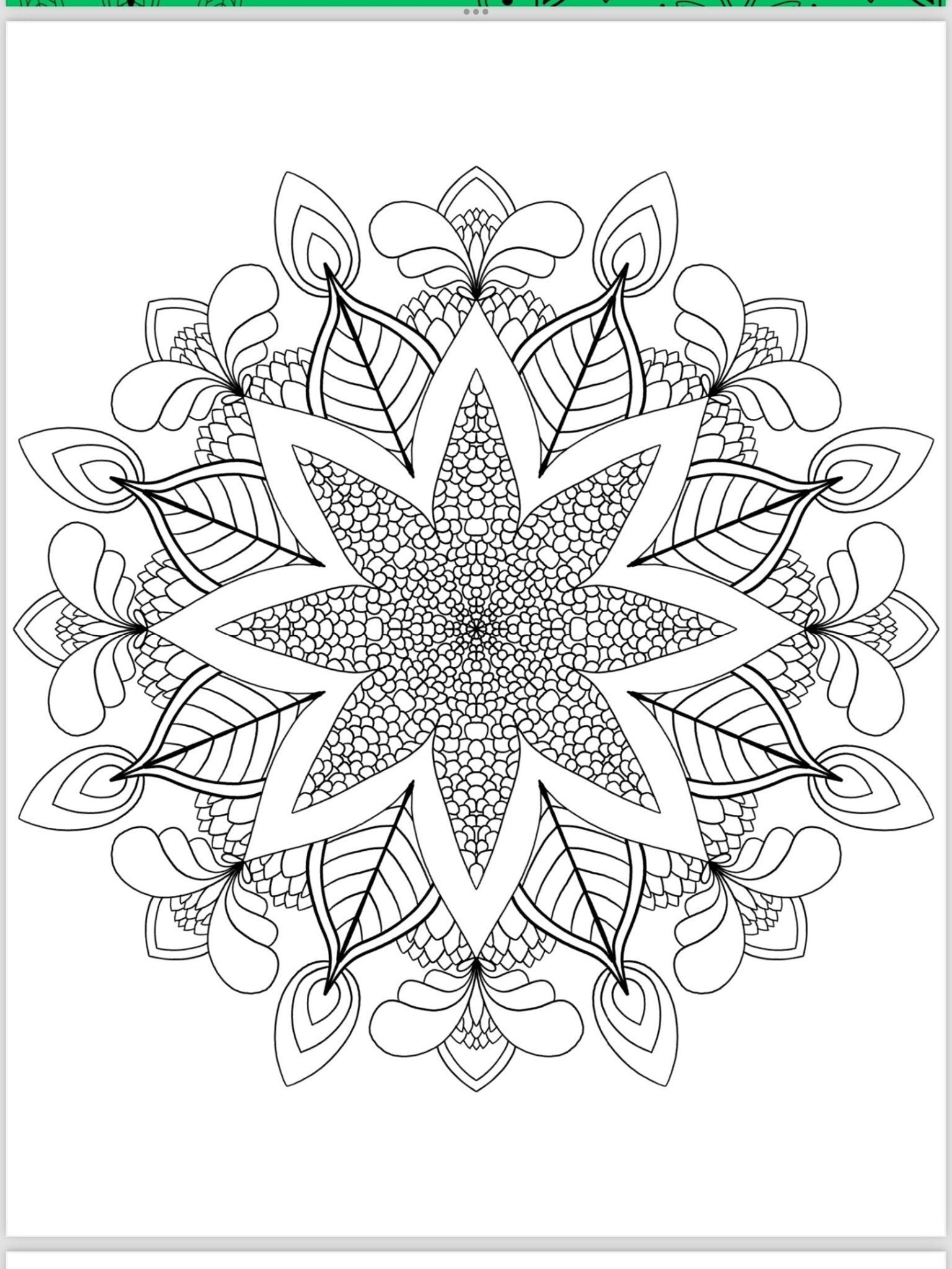 Mandala Coloring Pages - 16 Unique Hand - Drawn Designs digital download - Blululi