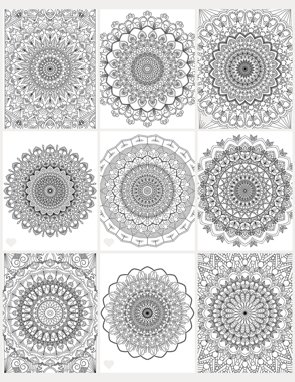 Mandala Coloring Pages volume 6 - 16 Hand Drawn Designs - Pattern Mandala, Adult Coloring Pages,Antistress,Art Therapy,stoner Coloring page digital download - Blululi